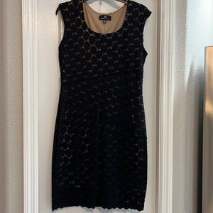 Ronnie Nicole black lace dress size 8 petite